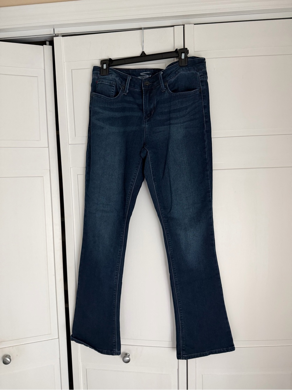 Seven7 Women's Dark Blue Bootcut Jeans